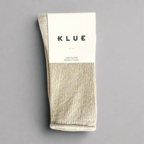 KLUE Glitter Lurex Socks | beige