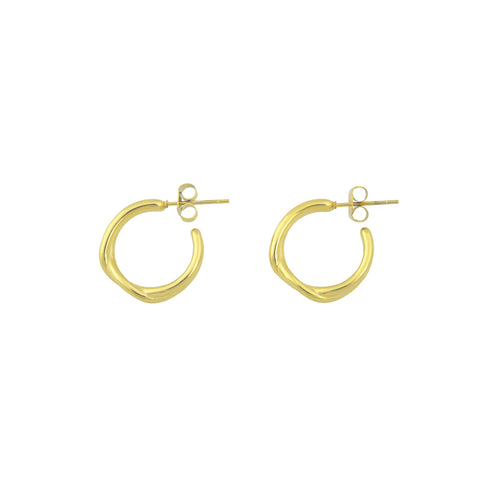 BANDHU Twine earrings gold plated