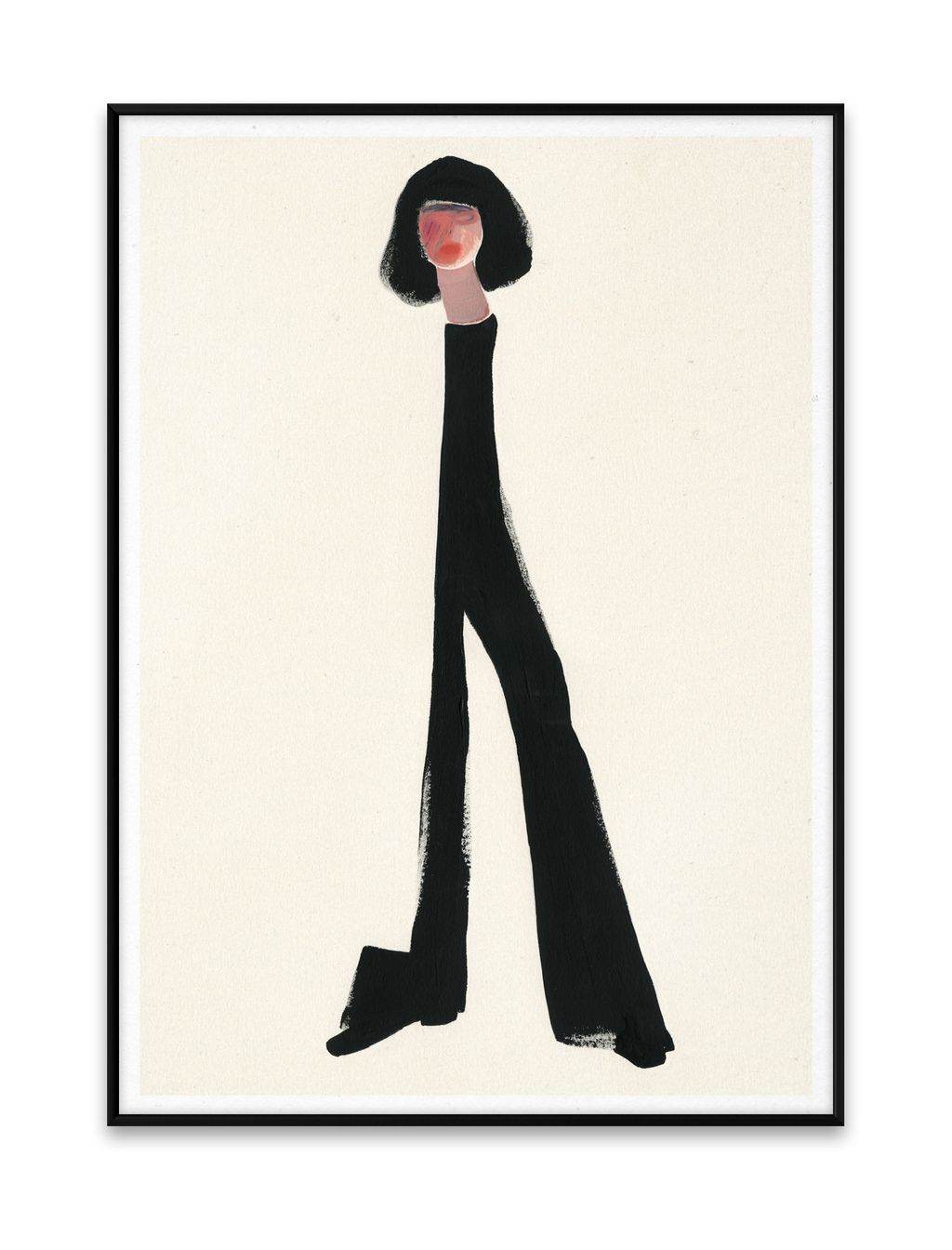 Paper Collective Art Print Black Pants