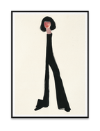 Paper Collective Art Print Black Pants