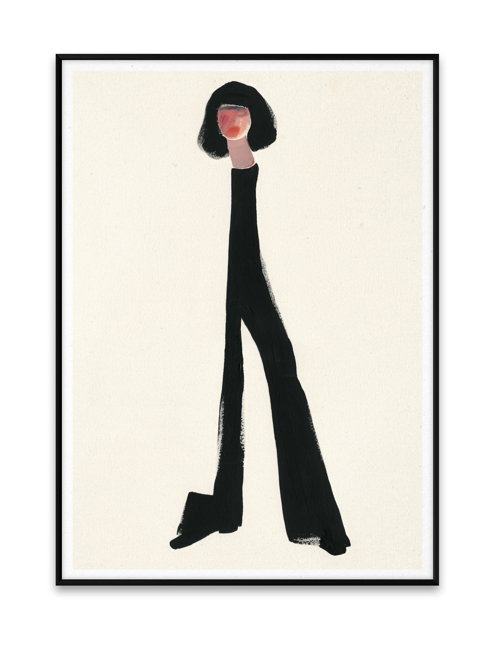 Paper Collective Art Print Black Pants