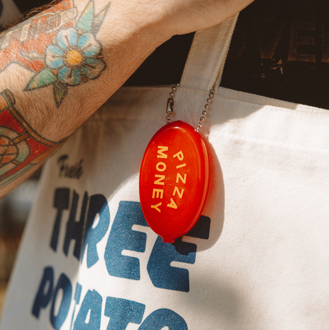 THREE POTATO FOUR Münzbeutel - Pizza Money