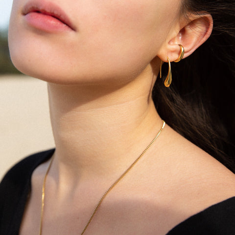 BANDHU Enfold Ear Cuff gold plated