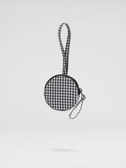 ÖLEND Circular Mini Purse - vichy black