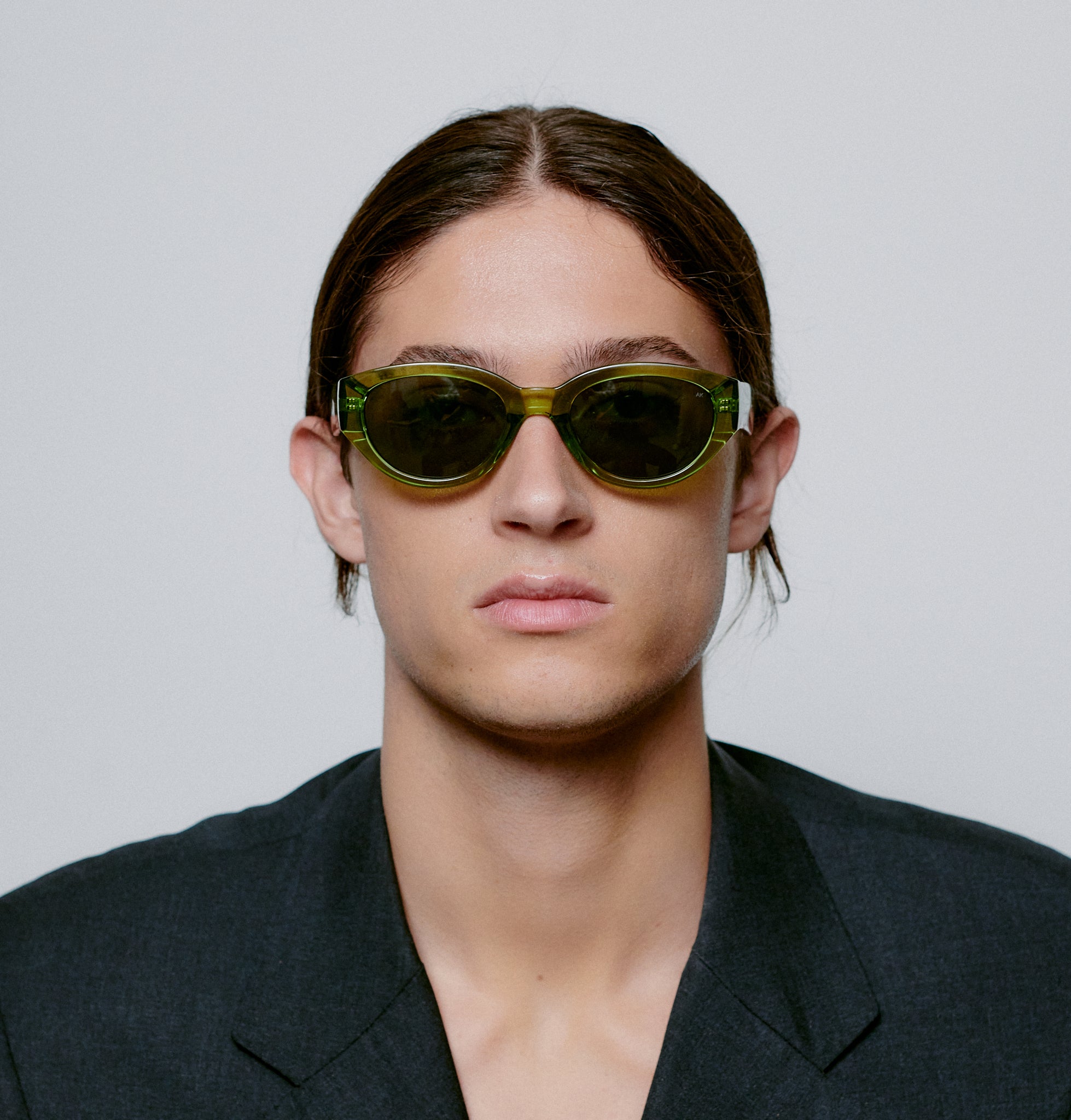 A.KJÆRBEDE Sonnenbrille Winnie Light Olive Transparent