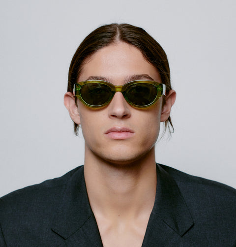 A.KJÆRBEDE Sonnenbrille Winnie Light Olive Transparent