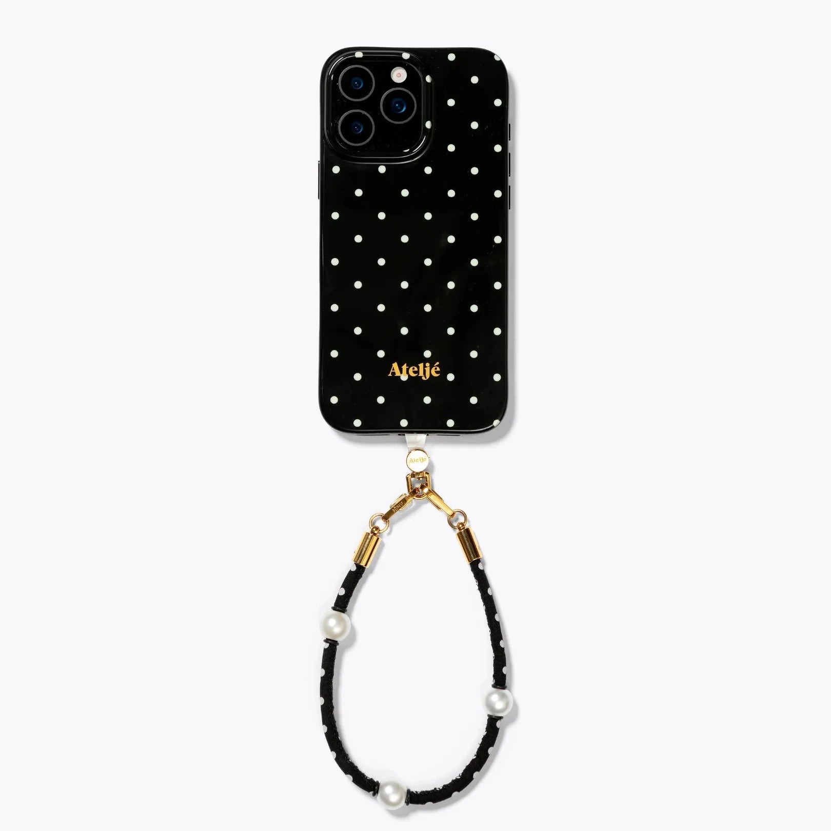 Ateljé Black Polka Dot iPhone Case
