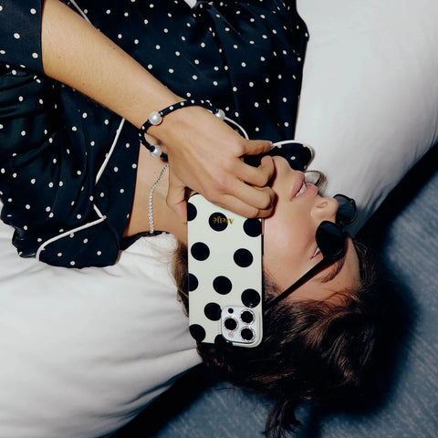 Ateljé Ivory Polka Dot iPhone Case
