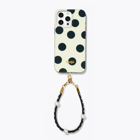 Ateljé Ivory Polka Dot iPhone Case
