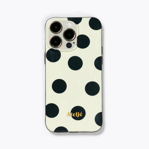 Ateljé Ivory Polka Dot iPhone Case