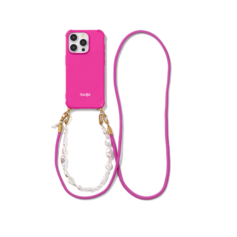 Ateljé Poppy Pink recycled iPhone Case Beach walk Spice Cord 