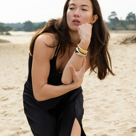 BANDHU Enfold Bracelet gold plated