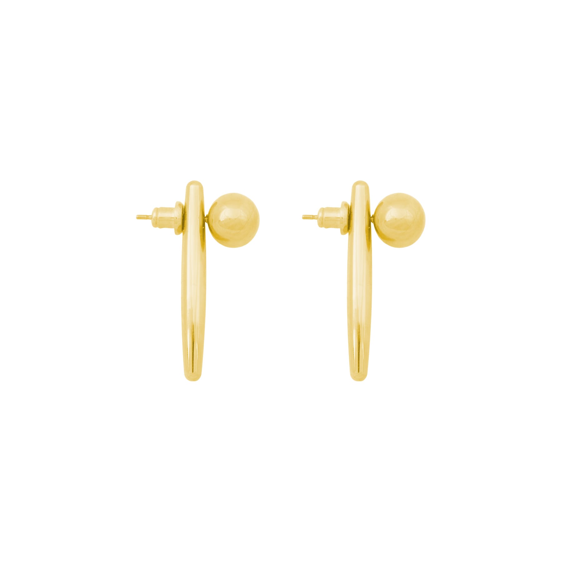 BANDHU Conflicting earrings gold plated