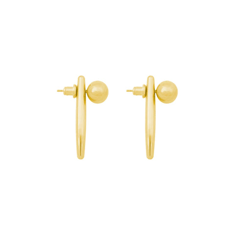 BANDHU Conflicting earrings gold plated