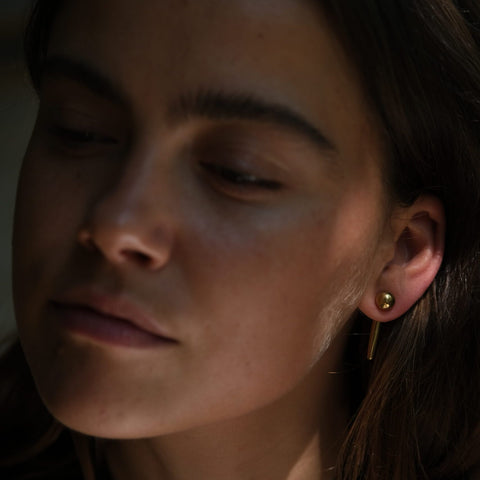 BANDHU Conflicting earrings gold plated