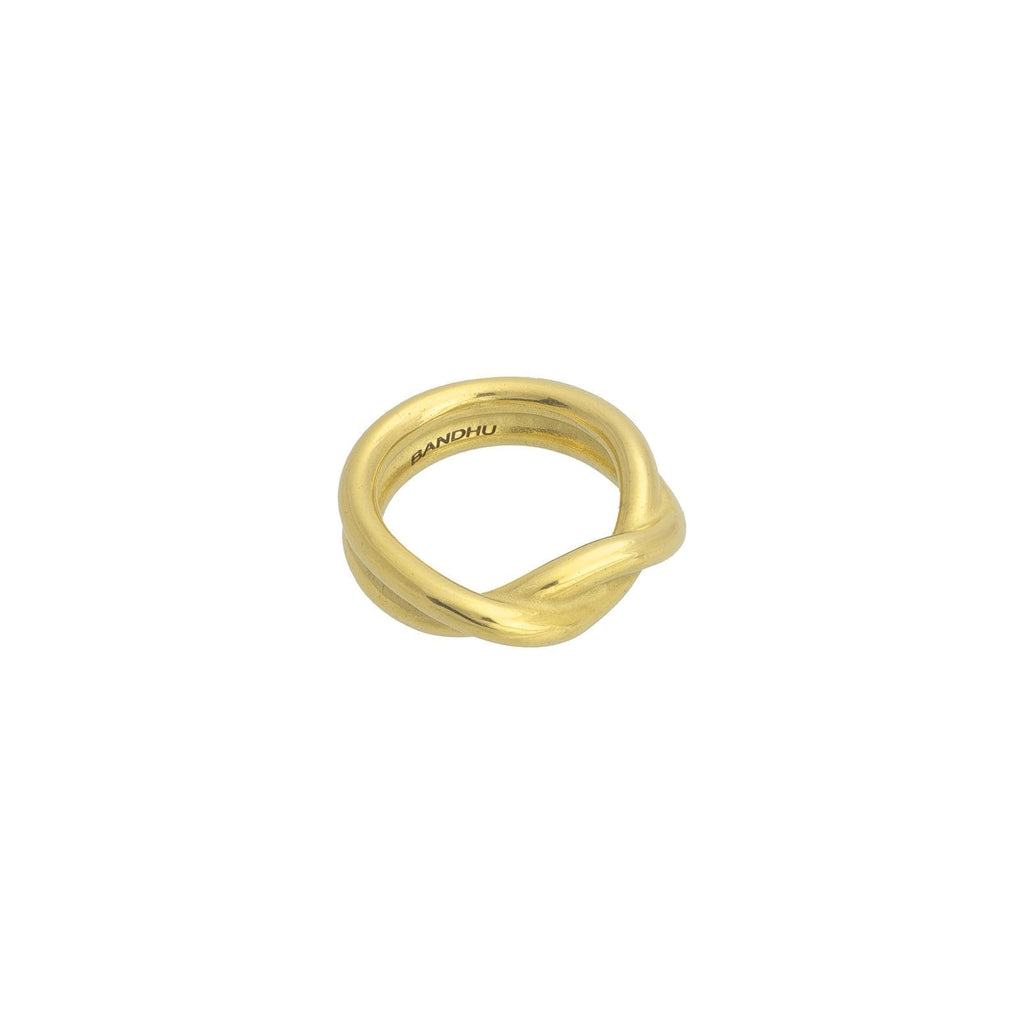 BANDHU Twine Ring gold plated