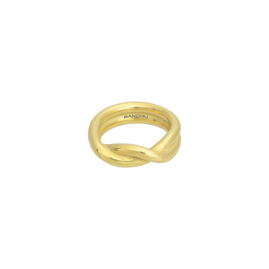 BANDHU Twine Ring gold plated