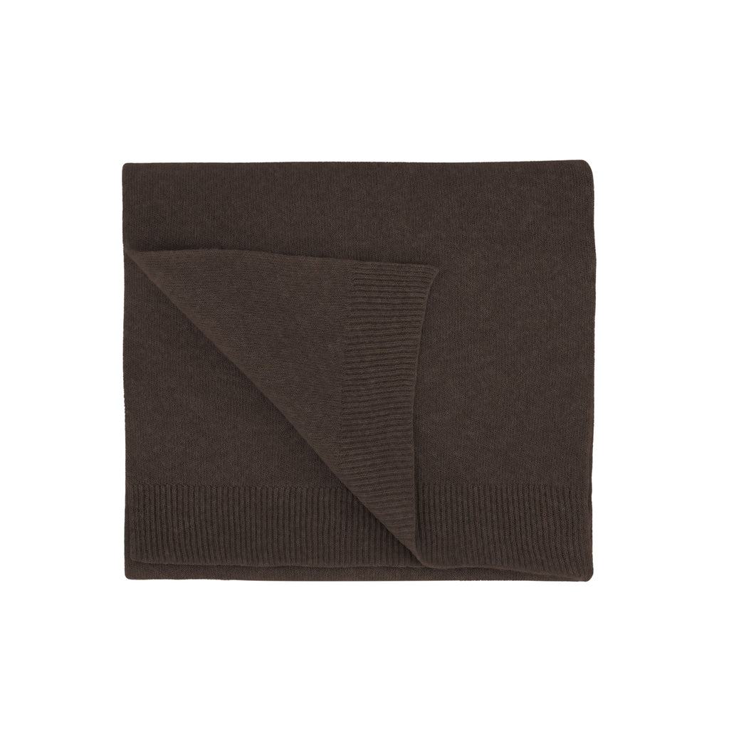 COLORFUL STANDARD Merino Wool Scarf coffee brown