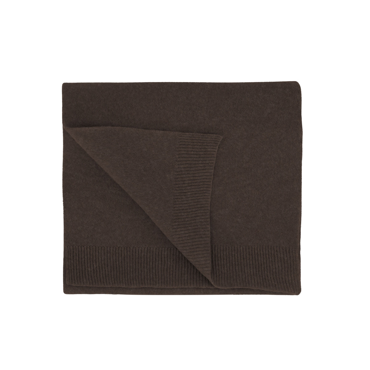 COLORFUL STANDARD Merino Wool Scarf coffee brown