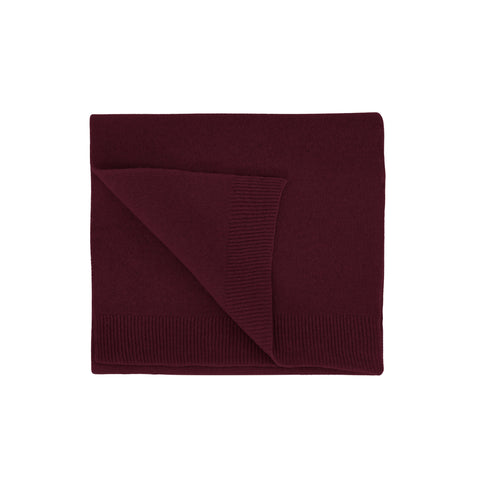 COLORFUL STANDARD Merino Wool Scarf oxblood red