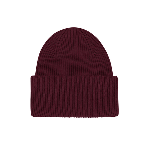 COLORFUL STANDARD Merino Wool Hat oxblood red