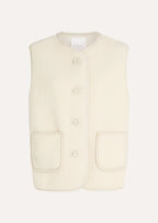 CIRCLE OF TRUST Alpa Gilet I Natural White