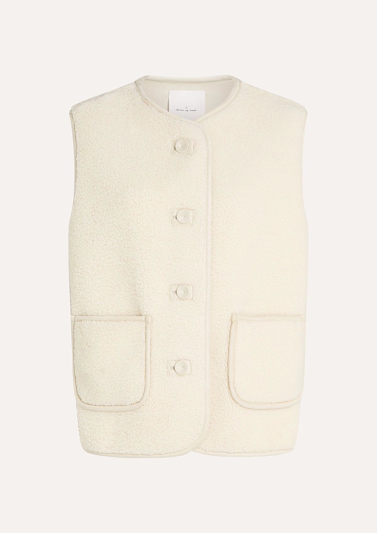 CIRCLE OF TRUST Alpa Gilet I Natural White