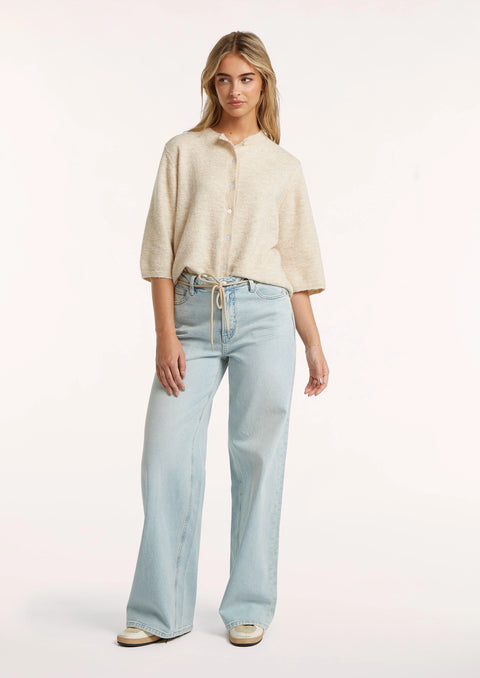 CIRCLE OF TRUST Jona Jeans | High Waist Wide Leg Carribean Blue Wash