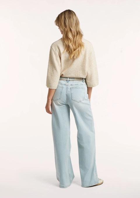 CIRCLE OF TRUST Jona Jeans | High Waist Wide Leg Carribean Blue Wash
