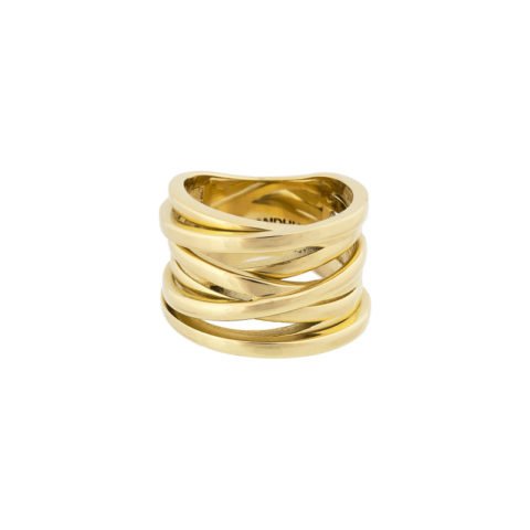 BANDHU Coil ring gold plated