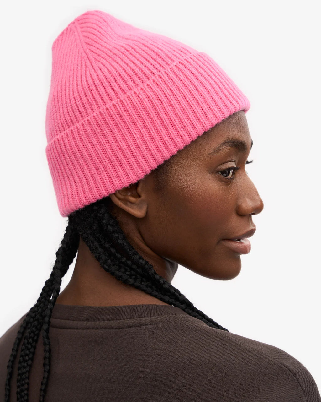 COLORFUL STANDARD Merino Wool Beanie bubblegum pink