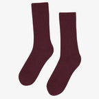 COLORFUL STANDARD Merino Wool Blend Sock oxblood red
