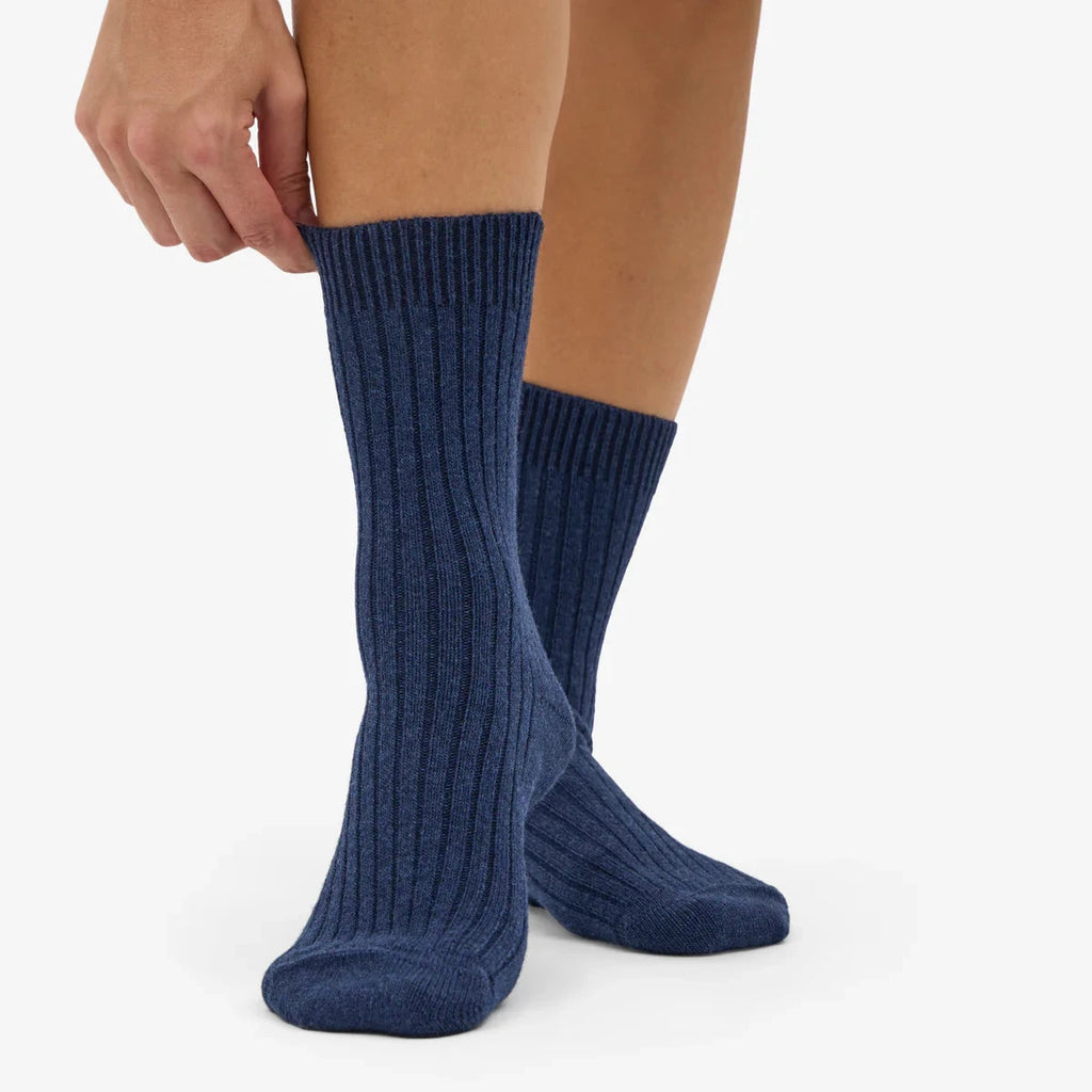 COLORFUL STANDARD Merino Wool Blend Sock marine blue