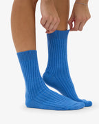 COLORFUL STANDARD Merino Wool Blend Sock pacific blue