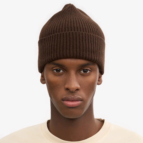 COLORFUL STANDARD Merino Wool Beanie coffee brown