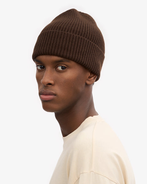 COLORFUL STANDARD Merino Wool Beanie coffee brown