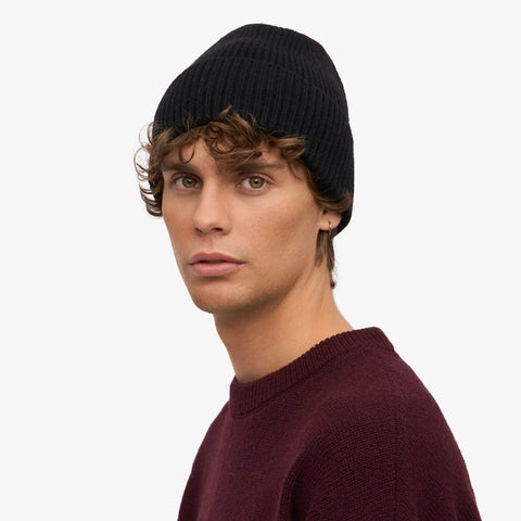 COLORFUL STANDARD Merino Wool Beanie deep black