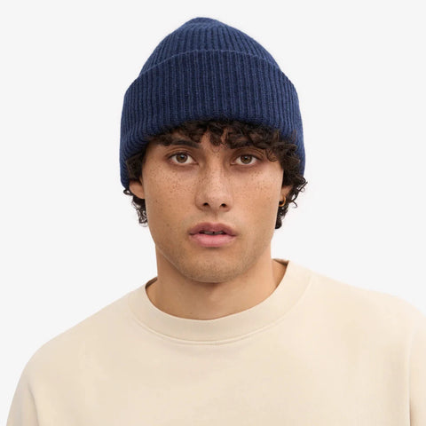COLORFUL STANDARD Merino Wool Hat marine blue