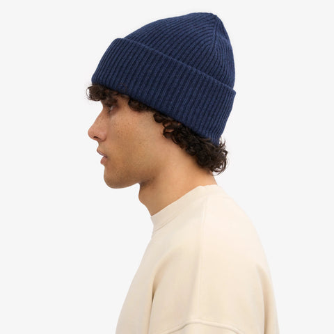 COLORFUL STANDARD Merino Wool Hat marine blue