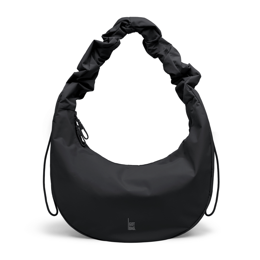 GOT BAG Moon Bag Ruffle - black monochrome
