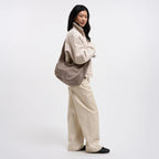 GOT BAG Moon Bag Ruffle - oyster