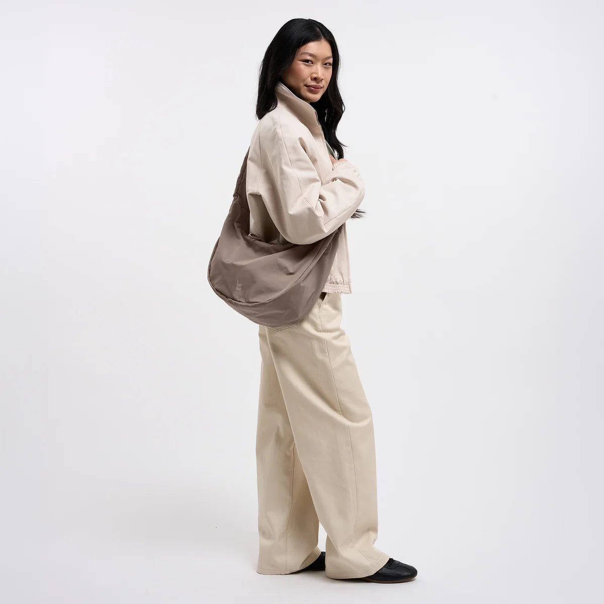 GOT BAG Moon Bag Ruffle - oyster