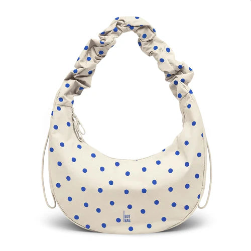 GOT BAG Moon Bag Ruffle Dot - cream