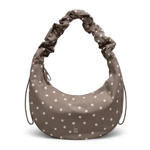 GOT BAG Moon Bag Ruffle Dot - oyster