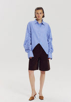 HARPER & YVE Ted Bluse I Blau gestreift