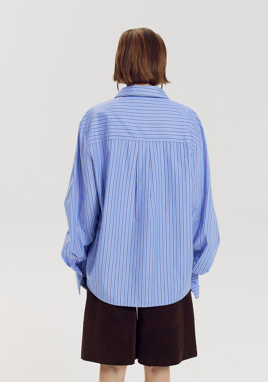 HARPER & YVE Ted Bluse I Blau gestreift
