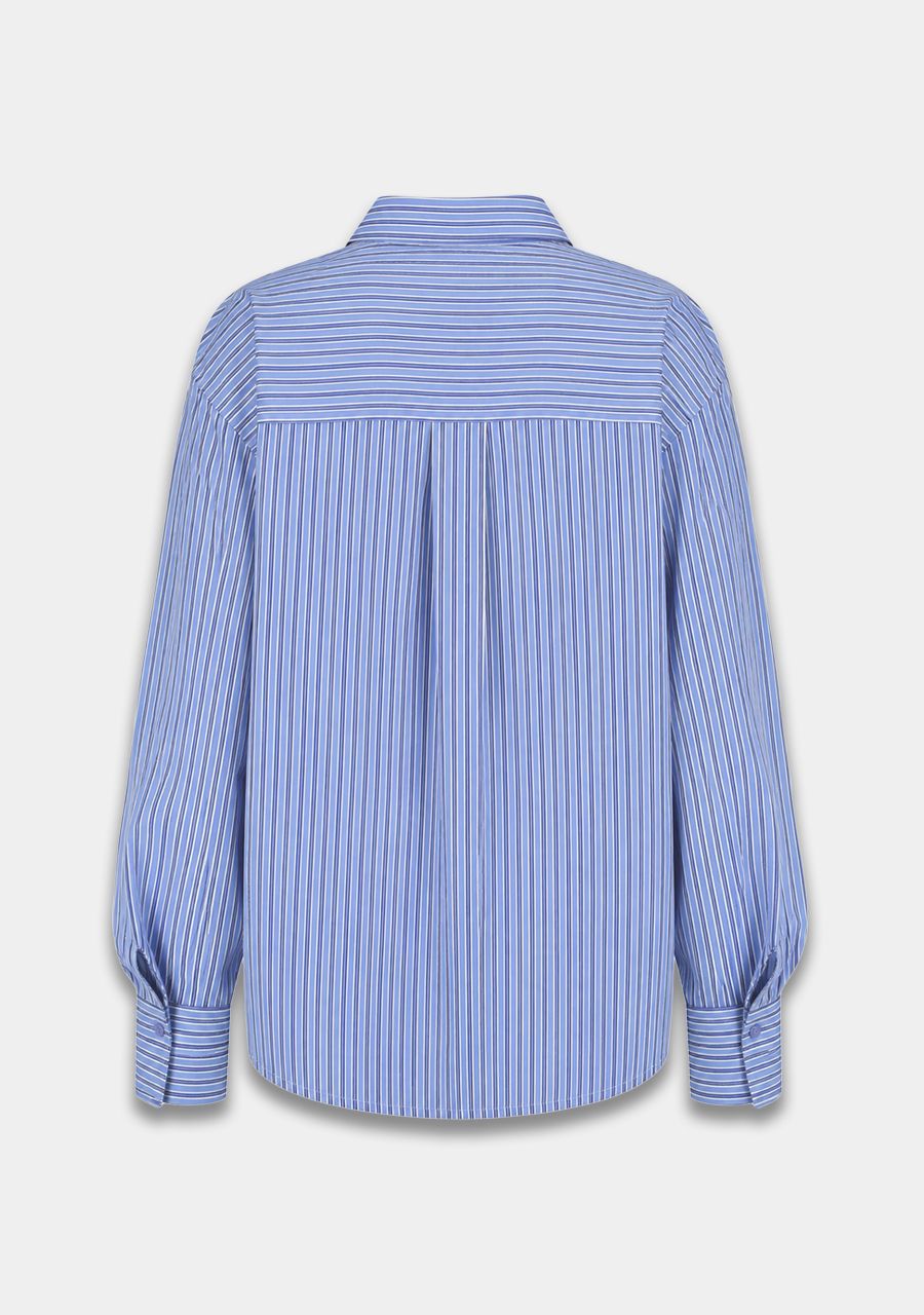 HARPER & YVE Ted Bluse I Blau gestreift