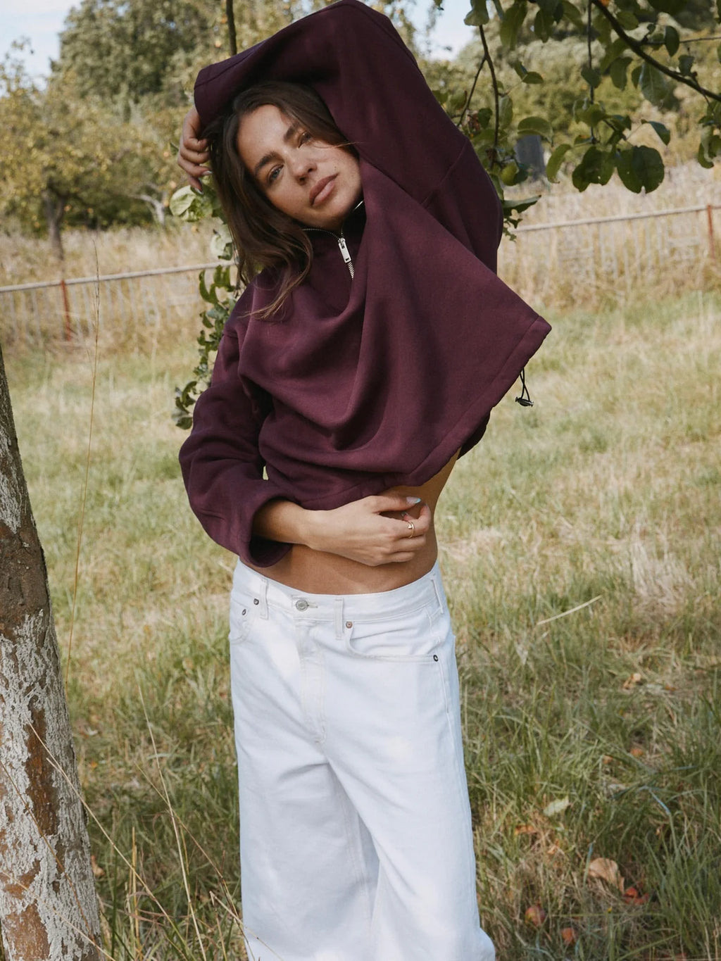 HEY SOHO TECHNO SWEATSHIRT I plum