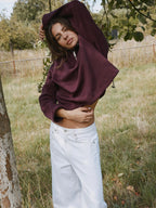 HEY SOHO TECHNO SWEATSHIRT I plum
