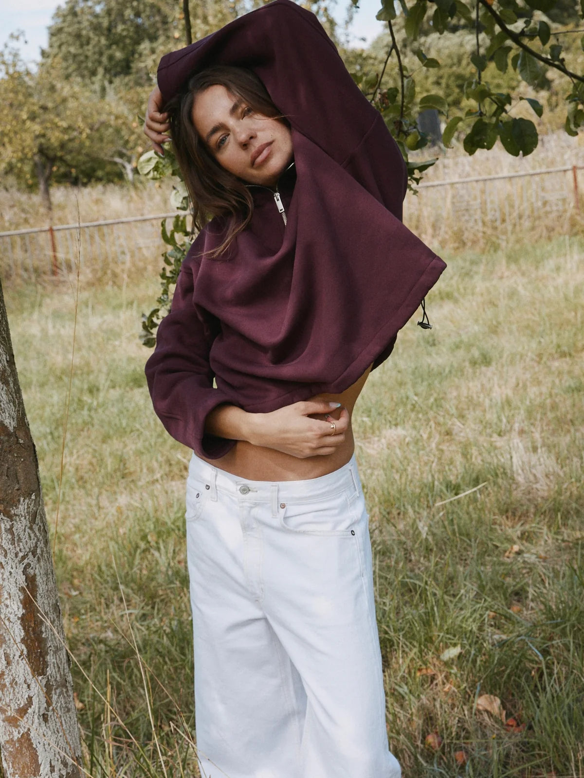 HEY SOHO TECHNO SWEATSHIRT I plum